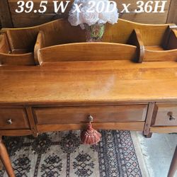 Vintage French Rustic Vanity Table/ Desk 