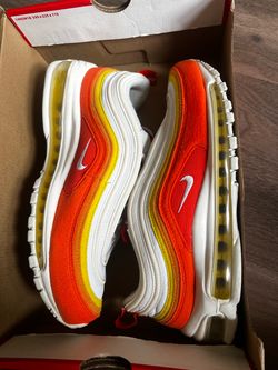 Nike Air Max 97 – Rush Orange/Vivid Sulfur – $80