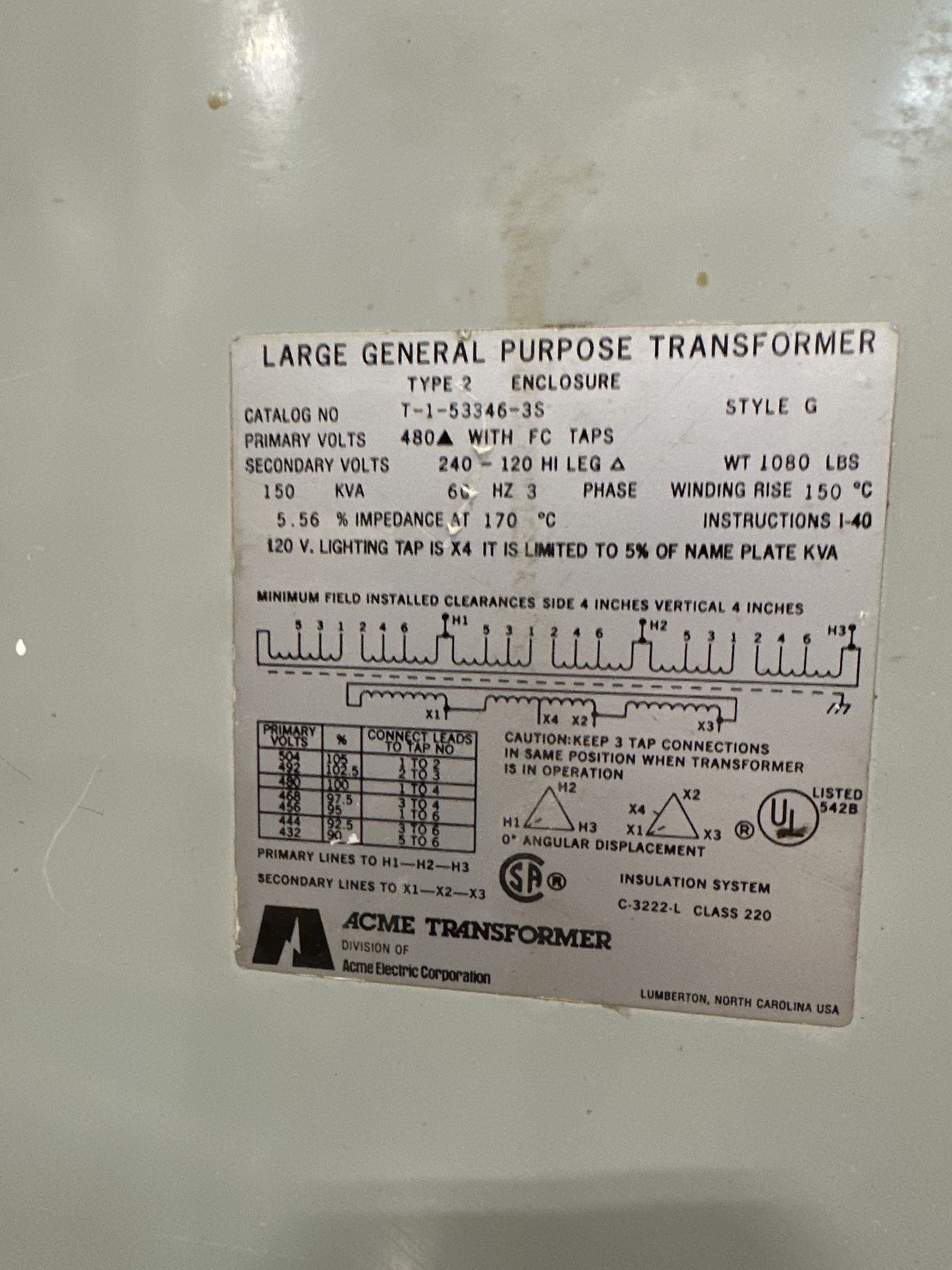 LARGE GENERAL PURPOSE TRANSFORMER