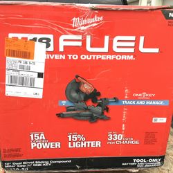 Milwaukee M18 FUEL™ 12" Dual Bevel Sliding Compound Miter Saw with ONE-KEY™