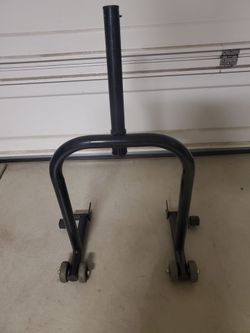Motorcycle front and rear stand lift