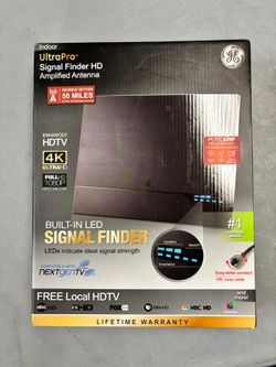 GE 40529 UltraPro Signal Finder HD Amplified Antenna 60 Mile Range ^ k 1080p