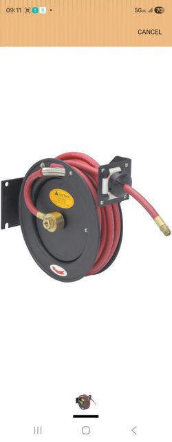 3/8 in. x 25 ft. Premium Retractable Air Hose Reel -USATM