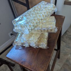 Gold Colored Napkin Ring Holders 
