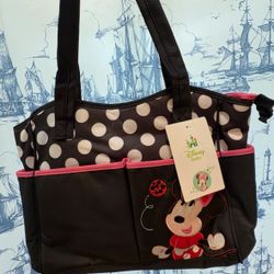 Disney Baby Minnie Mouse Diaper Bag 5 In 1 NEW