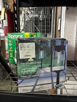 Vintage-Style Solar LED Pathway Lights Set