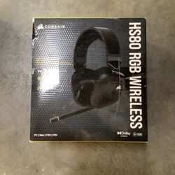 CORSAIR - HS80 RGB Wireless Gaming Headset for PC, Mac, PS5, PS4 - Carbon