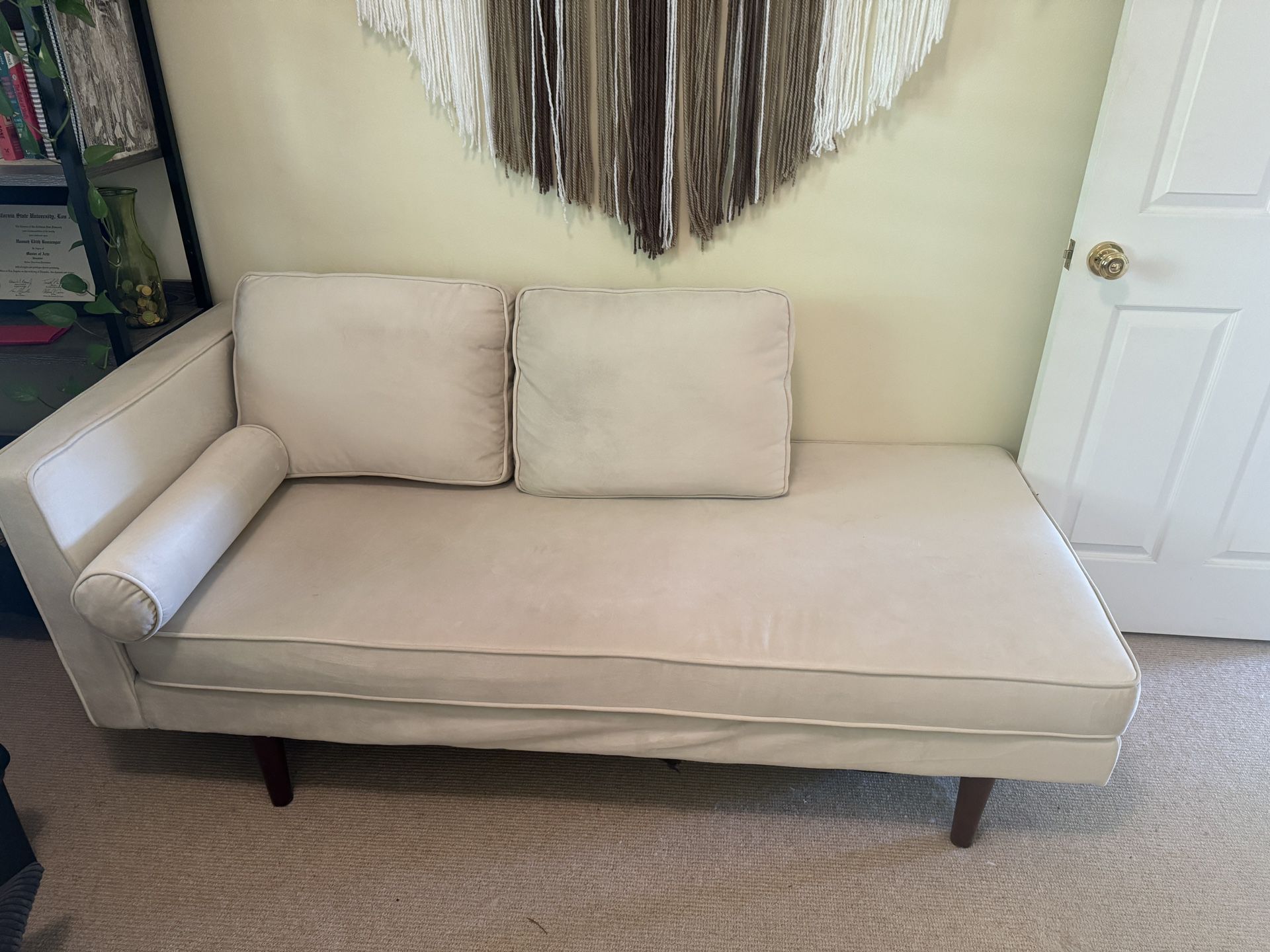 Beige Chaise Lounge