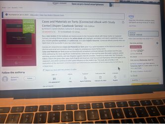 law book cases and materials on torts Aspen