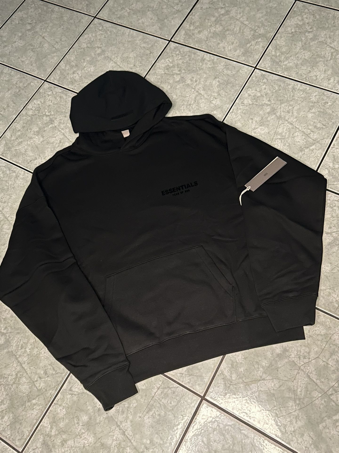 Black Essentials Hoodie