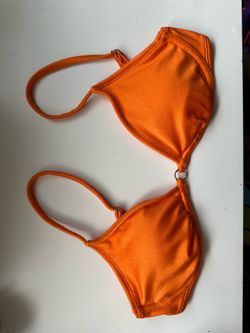 orange bikini top