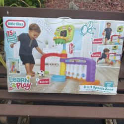 New Learn and play 3 in 1 Sport Zone - basketball, Soccer, bowling