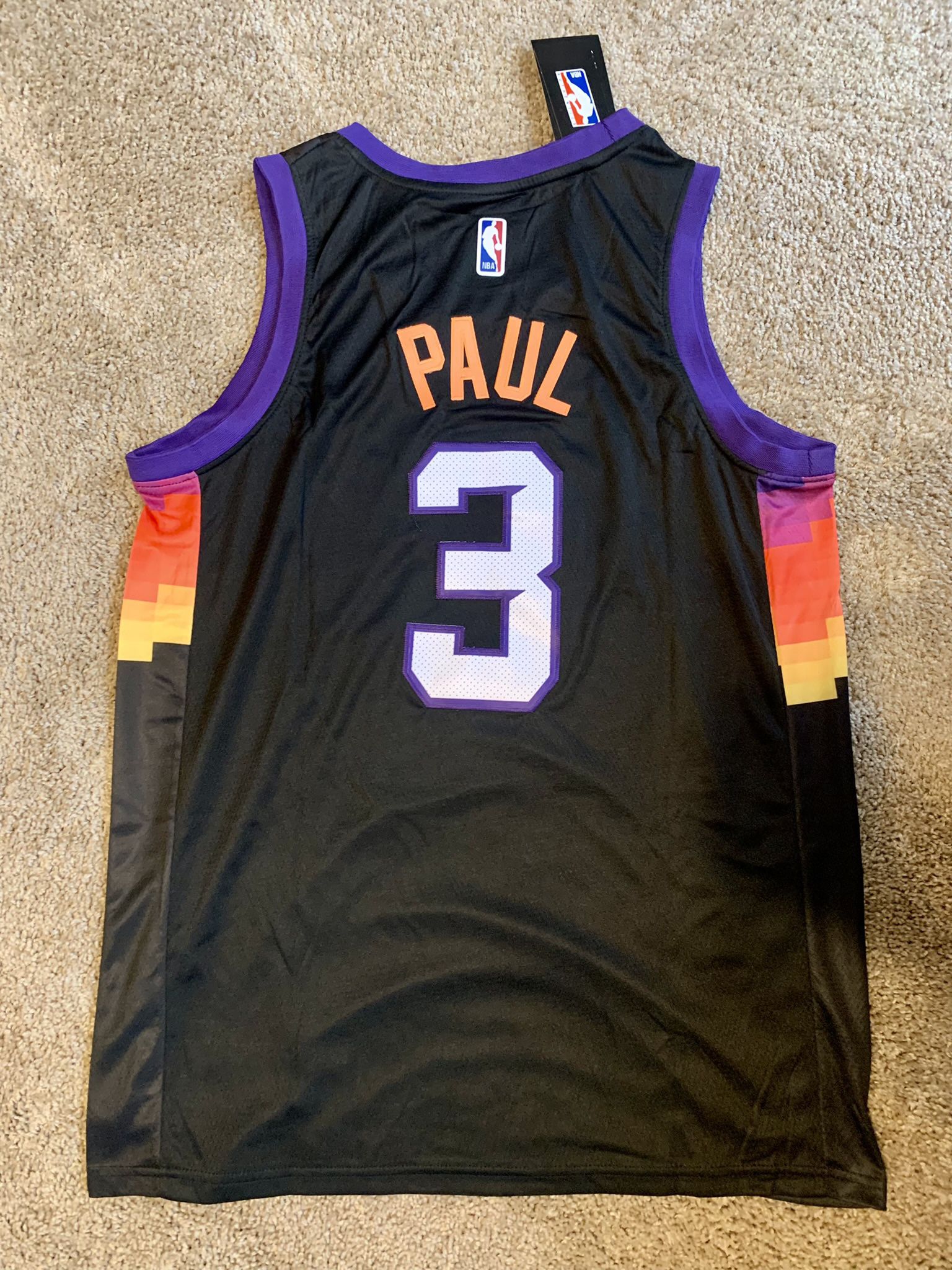 Chris Paul Phoenix Suns 2020-21 City Edition The Valley Black Jersey large  for Sale in Greenville, SC - OfferUp