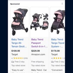 Baby Pink Stroller And Car Seat 