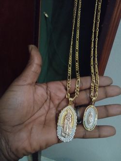 24kp Virgin Mary  Necklaces 
