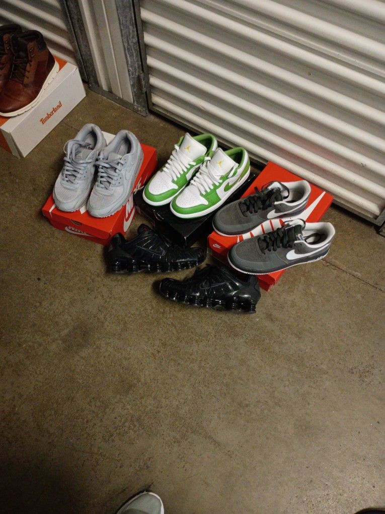 Size 10, Nike. Shox, Airmax, Air Jordan/Airforce, Airforce 1.