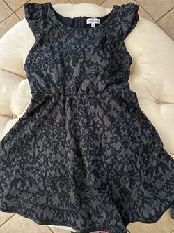Black floral dress