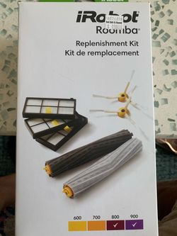 iRobot Roomba Replenishment Kit - Make Offer For models 800 and 900 New - original cost $50 Includes:  3 hepa filters 1 set of extractors 2 side brush