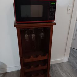Wine Holder And Microwave