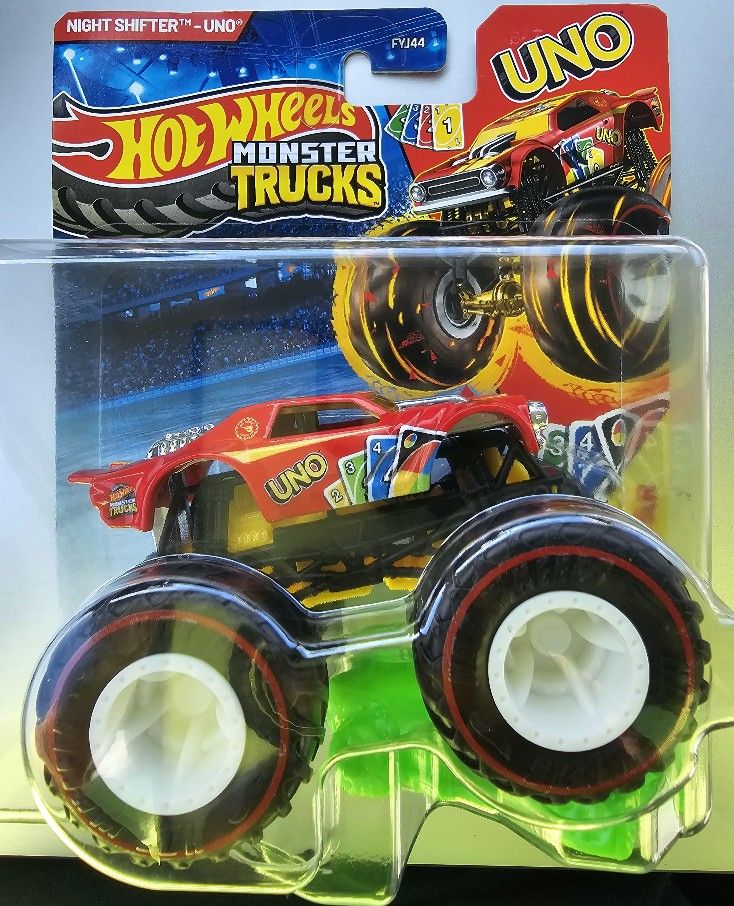 2025 Hot Wheels Monster Truck Night Shifter UNO TREASURE HUNT ~SAME DAY BOX SHIP