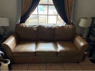 🔥 2 Leather Couches for $120 - Good Condition - Must Go!