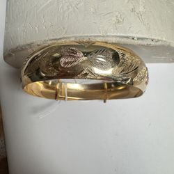 Bangle Bracelet 14K Two- Tone 