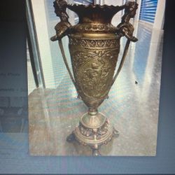 Antique French Majestic  Bronze Vase Urn