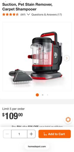 Portable carpet cleaner