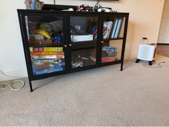 Black sideboard cabinet
