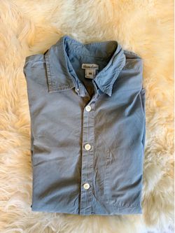 Steven Alan Washed Blue Hidden Pocket Button Down Shirt XS