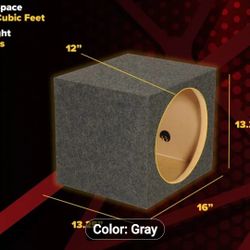 12in  Sealed Subwoofer Box 