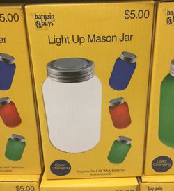 Light up mason jar