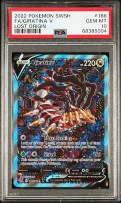 PSA 10 Giratina V Full Art Lost Origin #186