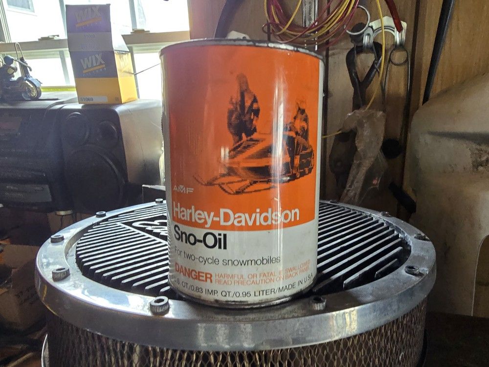 Harley Davidson Sno Glo Oil Can