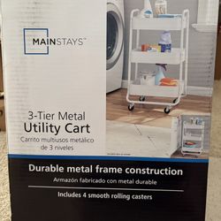 Brand New 3-Tier Rolling Utility/Laundry Cart
