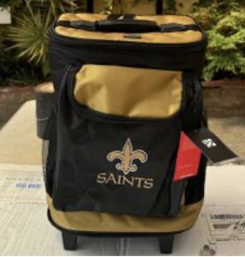 New Orleans Saints 48-Can Rolling Cooler - Brand New -