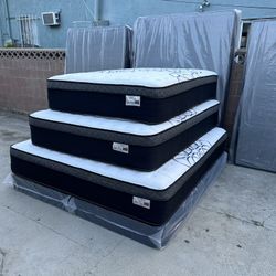 King Size Mattress Pillow Top New 