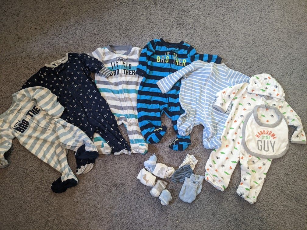 Newborn Lot Pajama Onesies