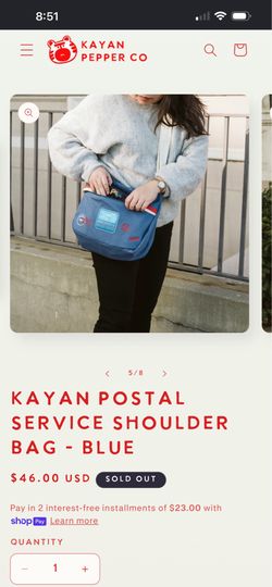 Kayan Postal Service Shoulder Bag - Blue