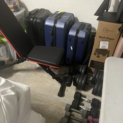 New Chair  And gym weights