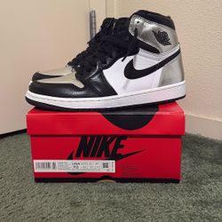 Jordan 1 High OG Retro Silver Toe Size 10W/8.5M
