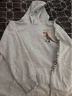 Jean-Michel Basquiat "Pez Dispenser" Dinosaur Pullover Hoodie
