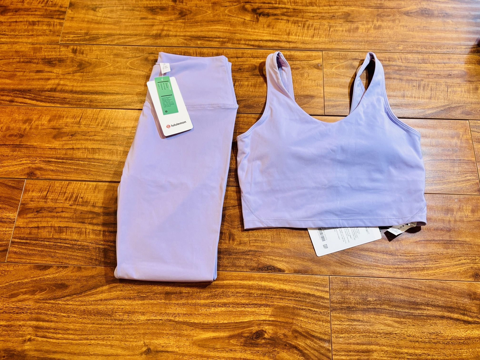 Lululemon 2pc Set Size 10 NWT - Align Tank + Wunder Train Leggings Purple