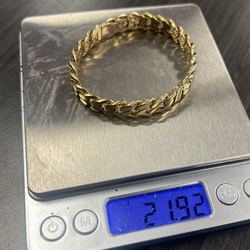 REAL GOLD Cuban link BRACELET