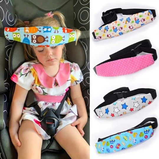 Kid Car Seat Head Support Children Belt Fastening Belt Adjustable for Boy and Girl. 