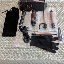 5 in 1 professional ceramic curling wand.