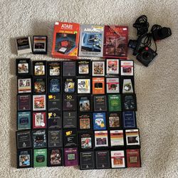 50+ Atari 2600 Games & Controllers