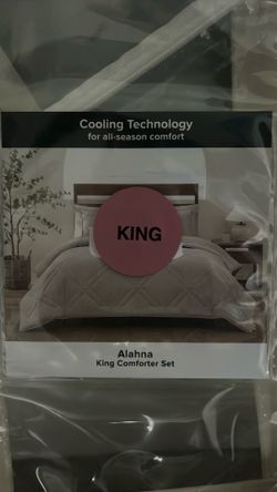Ugg Alahna Cooling Comforter Set KING size silver gray