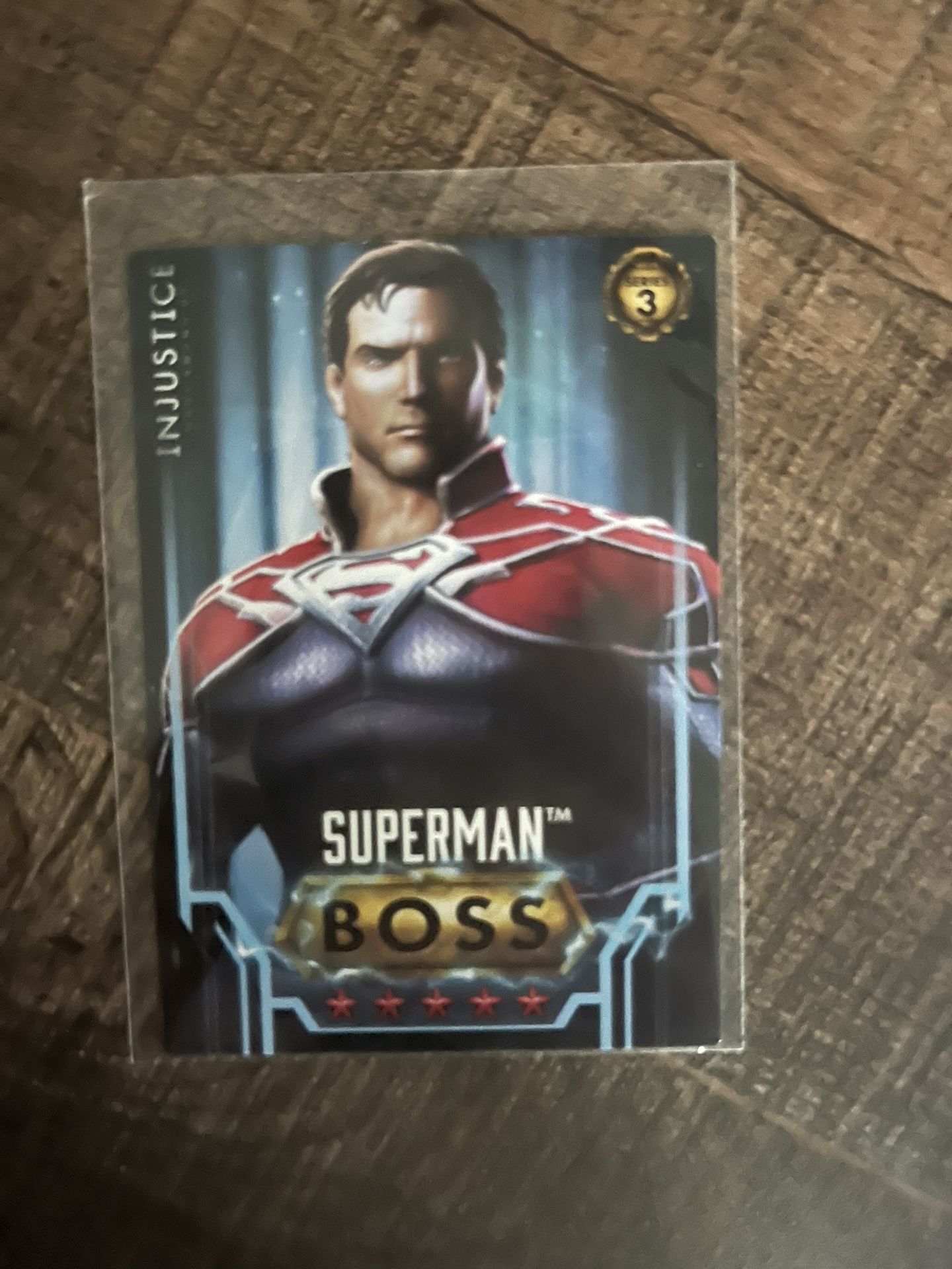 Superman Rare Boss Card Injustice