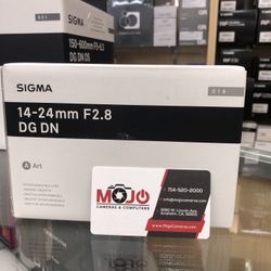 Sigma 14-24mm F/2.8 DG DN Art Lens For Sony E - Limited Time Sale 